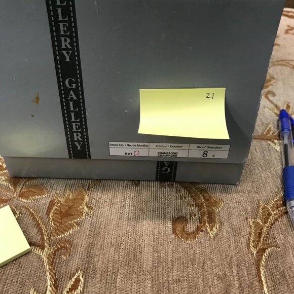 GORGEOUS Champagne Satin Ankle-Strap Sandals, Embroidered Formal Pump Dress Shoe - Picture 2 of 16